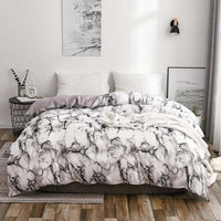 Comfortable Marble Pattern Printed Duvet Cover