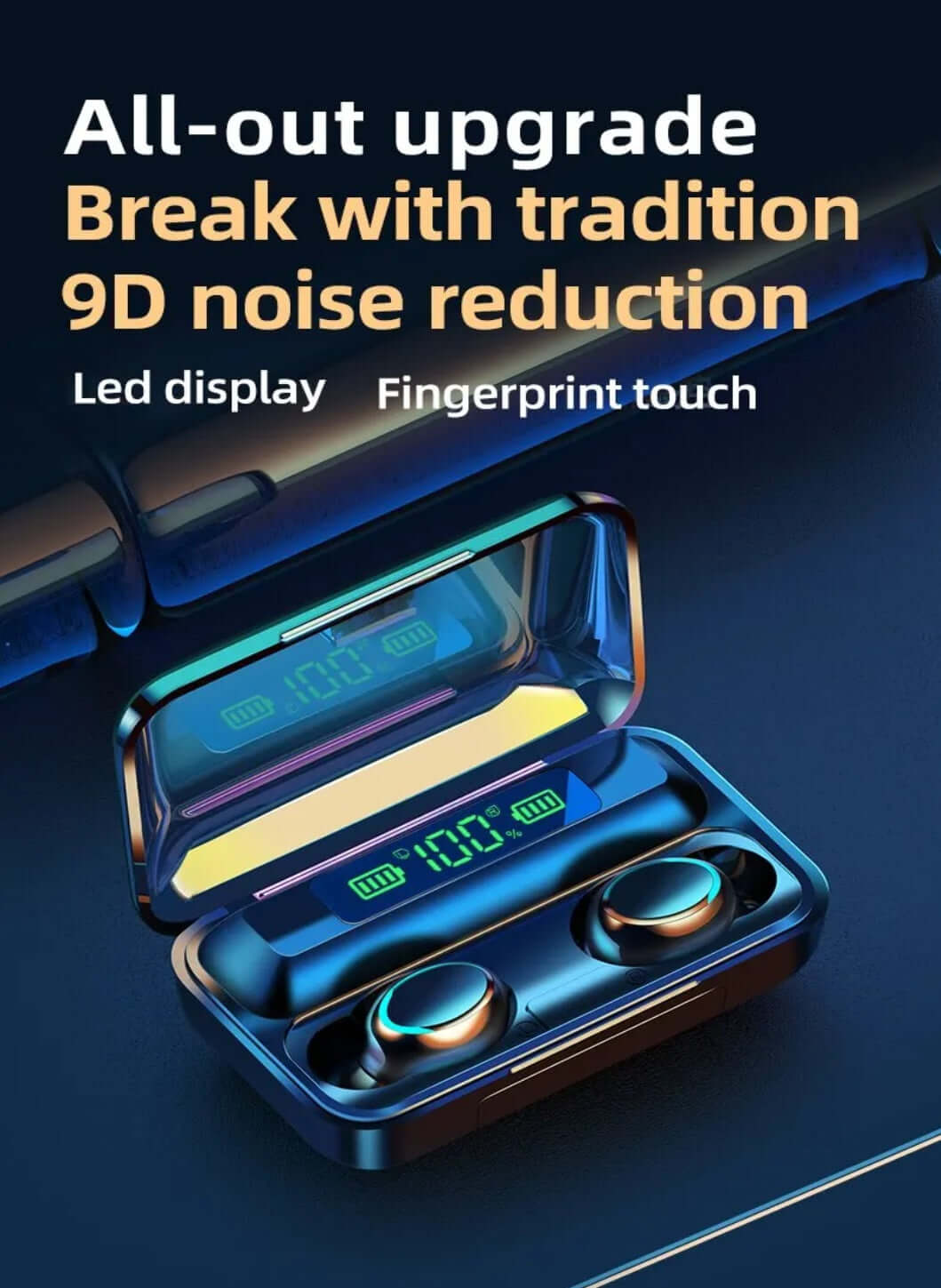 LH F9: Noise Cancelling Wireless Earphones - Pure Sound, Uninterrupted (40H Playtime)