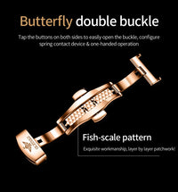 OUPINKE 3189 Men's Watch Top Luxury Brand Automatic Mechanical Watch Fashion Leather Waterproof Sapphire Mirror Moon Men's Watch