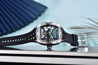 PAGANI DESIGN 42MM New fashion Hollow Back Transparent Movement Luxury Men Watch Sapphire Glass Automatic Men Watches For Men