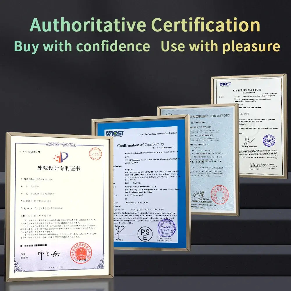 Auto Focus 4K Projector for Movies 5G Wifi 6 Native 1080P Full HD Android TV Home Theater 16000LM Daylight HDR Video Projectors