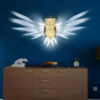 Bird Wall Lamp Owl Eagle Shape Projector Modern Creative Atmosphere Sconce Light 3D Print Body Animal Lighting Lustre
