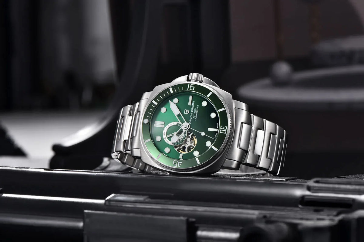 PAGANI DESIGN 2024 Original 43MM Men's Automatic Mechanical Watch NH39 200M Waterproof AR Sapphire Mirror Watches For Men ﻿