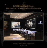 OUPINKE 3189 Men's Watch Top Luxury Brand Automatic Mechanical Watch Fashion Leather Waterproof Sapphire Mirror Moon Men's Watch