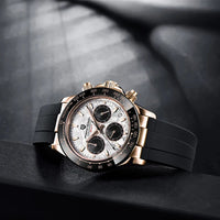 PAGANI DESIGN V2 40MM Meteorite dial Men Quartz Watches Sapphire Retro Chronograph  Waterproof Watch For Men Reloj0 hombr