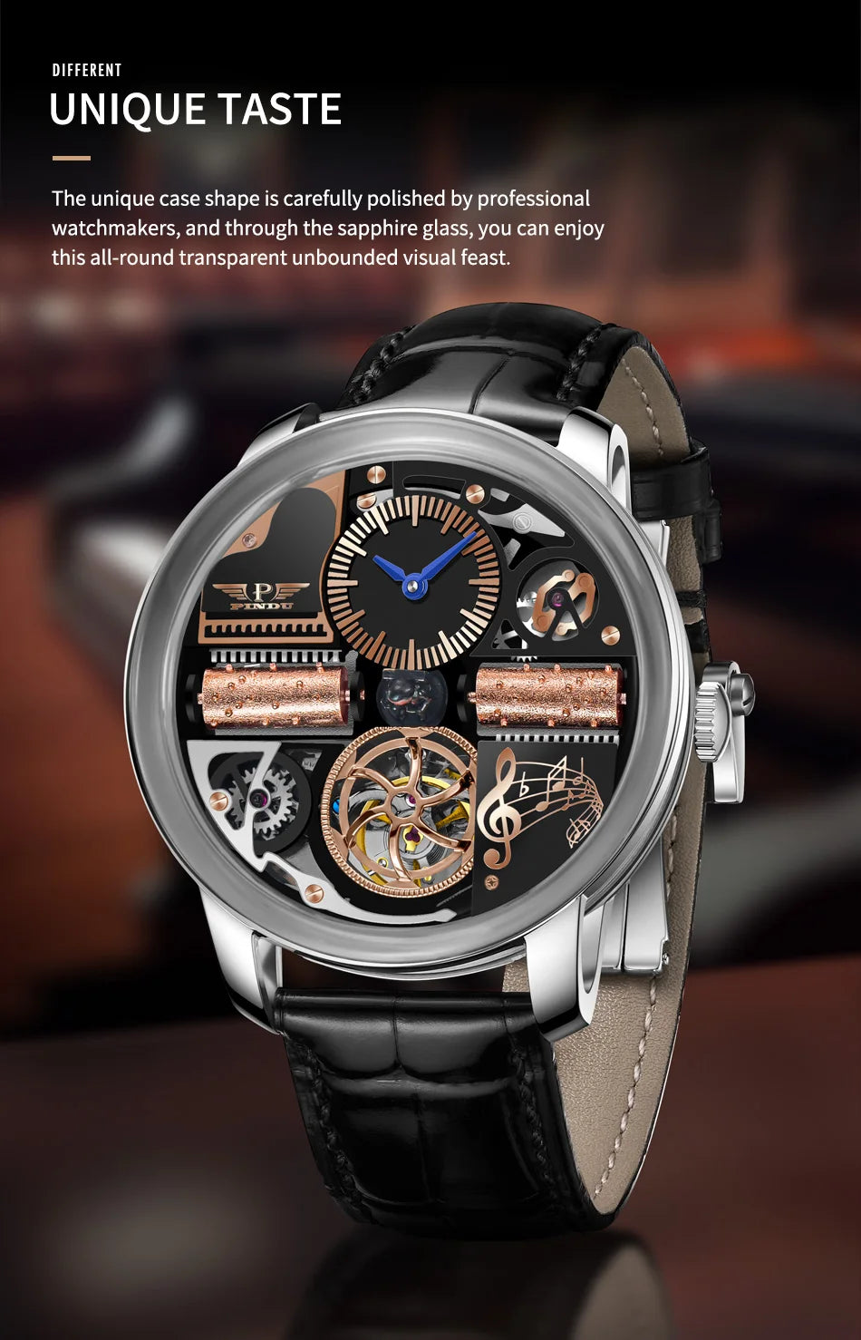 Stainless steel Sapphire Glass God Father Watch