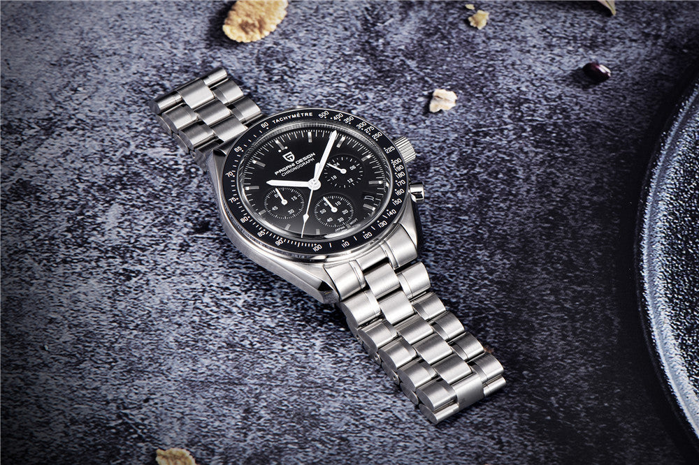 Auto Date Speed Chronograph AR Sapphire Mirror Wrist watch