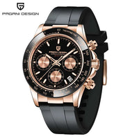 PAGANI DESIGN V2 40MM Meteorite dial Men Quartz Watches Sapphire Retro Chronograph  Waterproof Watch For Men Reloj0 hombr