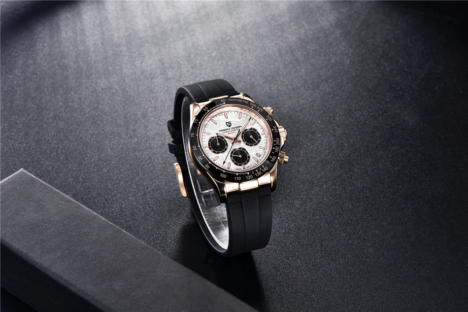 PAGANI DESIGN NewMeteorite Dial Luxury Men watch Sapphire mirror Luminous Waterproof Man watch Quartz VK63 Auto Date Chronograph