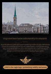 OUPINKE 3189 Men's Watch Top Luxury Brand Automatic Mechanical Watch Fashion Leather Waterproof Sapphire Mirror Moon Men's Watch