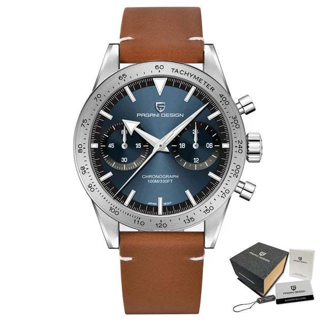 PAGANI DESIGN 2026 NEW Moon Top Brand Quartz Watch For Men Speed Chronograph Waterproof VK64 AR Sapphire Mirror Wristwatch 1766