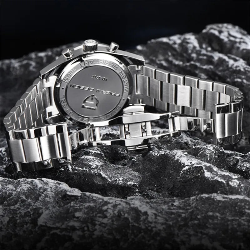 PAGANI DESIGN 2026 NEW Moon Top Brand Quartz Watch For Men Speed Chronograph Waterproof VK64 AR Sapphire Mirror Wristwatch 1766