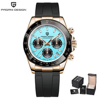PAGANI DESIGN V2 40MM Meteorite dial Men Quartz Watches Sapphire Retro Chronograph  Waterproof Watch For Men Reloj0 hombr