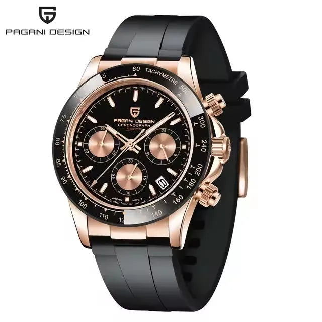 PAGANI DESIGN NewMeteorite Dial Luxury Men watch Sapphire mirror Luminous Waterproof Man watch Quartz VK63 Auto Date Chronograph