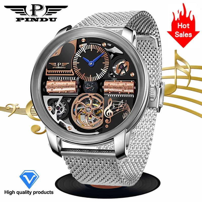 Stainless steel Sapphire Glass God Father Watch