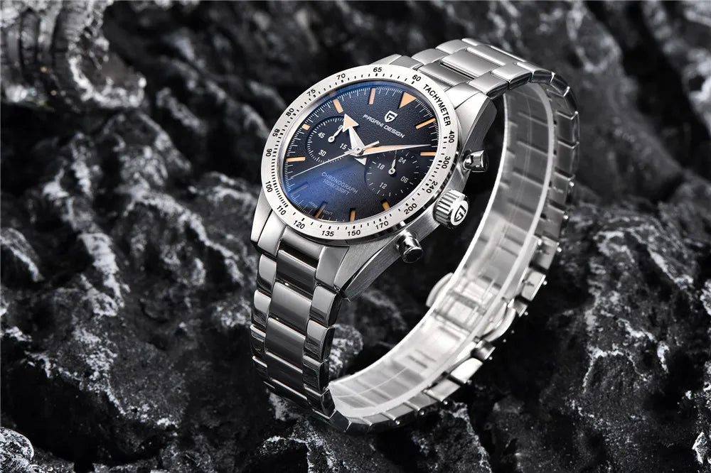 PAGANI DESIGN 2026 NEW Moon Top Brand Quartz Watch For Men Speed Chronograph Waterproof VK64 AR Sapphire Mirror Wristwatch 1766