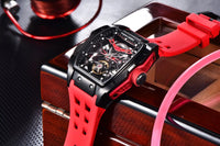 PAGANI DESIGN 42MM New fashion Hollow Back Transparent Movement Luxury Men Watch Sapphire Glass Automatic Men Watches For Men