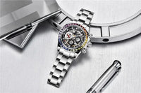 PAGANI Design Men Automatic Mechanical Watch Rainbow Rainbow Circle Skeleton Dial Stainless Steel Sapphire Sports Watches