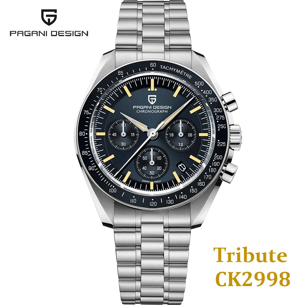 Auto Date Speed Chronograph AR Sapphire Mirror Wrist watch