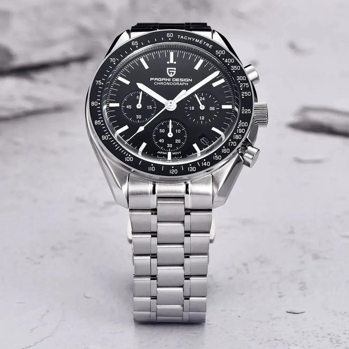 Auto Date Speed Chronograph AR Sapphire Mirror Wrist watch