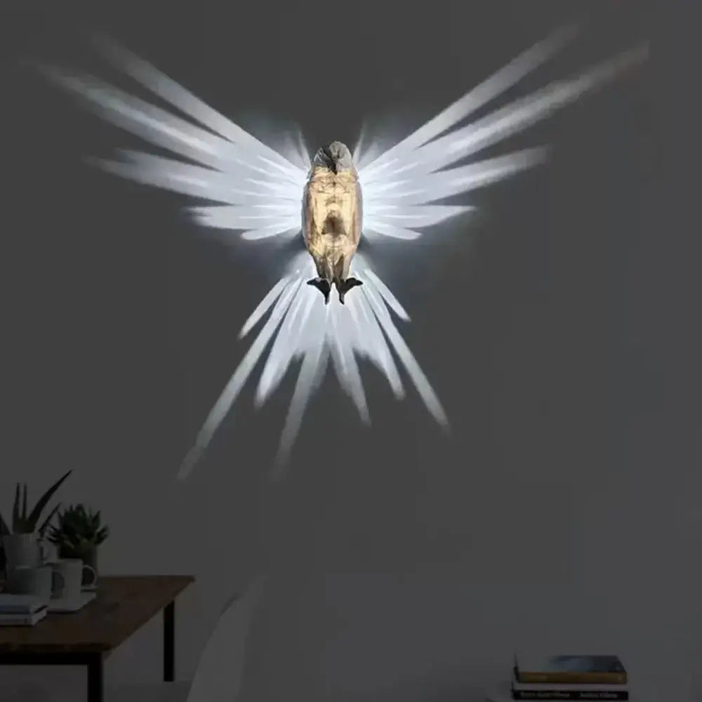 Bird Wall Lamp Owl Eagle Shape Projector Modern Creative Atmosphere Sconce Light 3D Print Body Animal Lighting Lustre