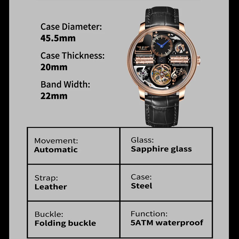 Stainless steel Sapphire Glass God Father Watch