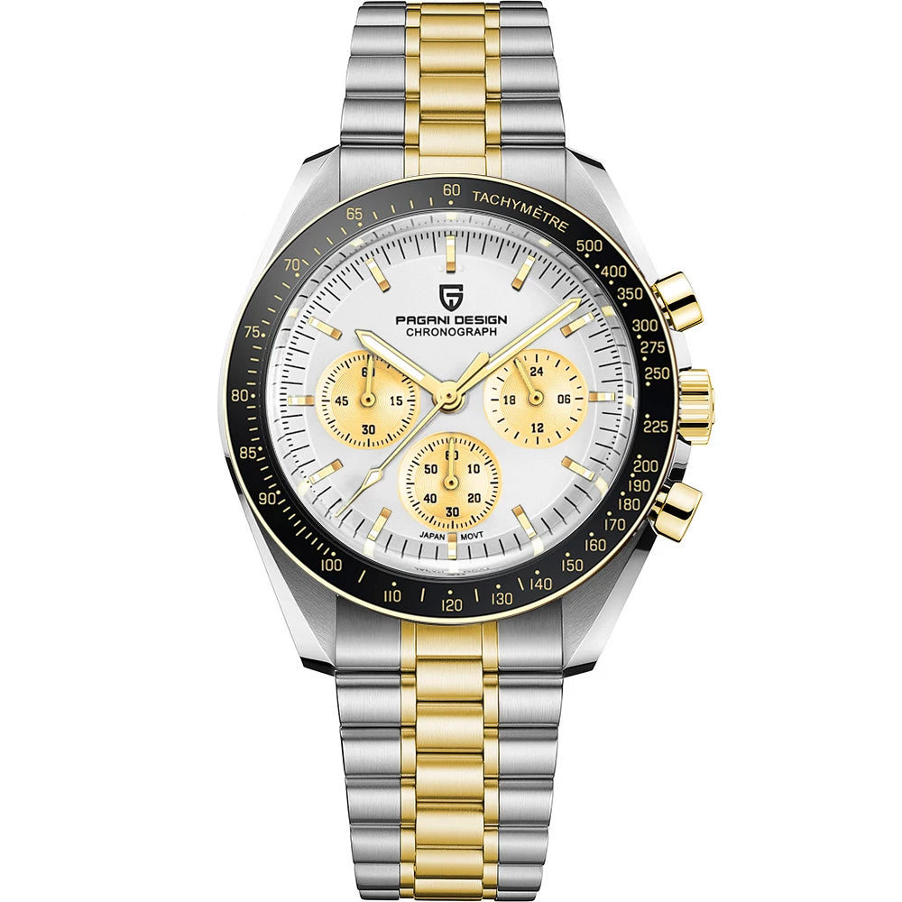 Auto Date Speed Chronograph AR Sapphire Mirror Wrist watch