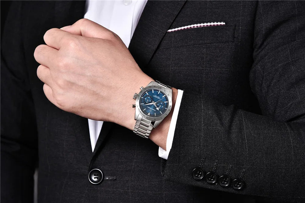 PAGANI DESIGN 2026 NEW Moon Top Brand Quartz Watch For Men Speed Chronograph Waterproof VK64 AR Sapphire Mirror Wristwatch 1766