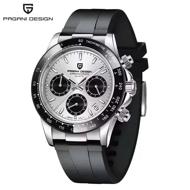 PAGANI DESIGN NewMeteorite Dial Luxury Men watch Sapphire mirror Luminous Waterproof Man watch Quartz VK63 Auto Date Chronograph