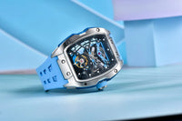 PAGANI DESIGN 42MM New fashion Hollow Back Transparent Movement Luxury Men Watch Sapphire Glass Automatic Men Watches For Men