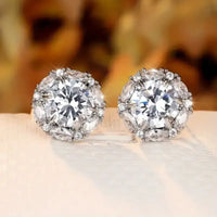 2024 Weiß/Blau/Lila/Grün/Rot Zirkonia Ohrstecker für Frauen Neu Gestaltete Luxus Ohrschmuck Hochzeitsschmuck