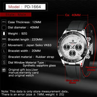 PAGANI DESIGN V2 40MM Meteorite dial Men Quartz Watches Sapphire Retro Chronograph  Waterproof Watch For Men Reloj0 hombr
