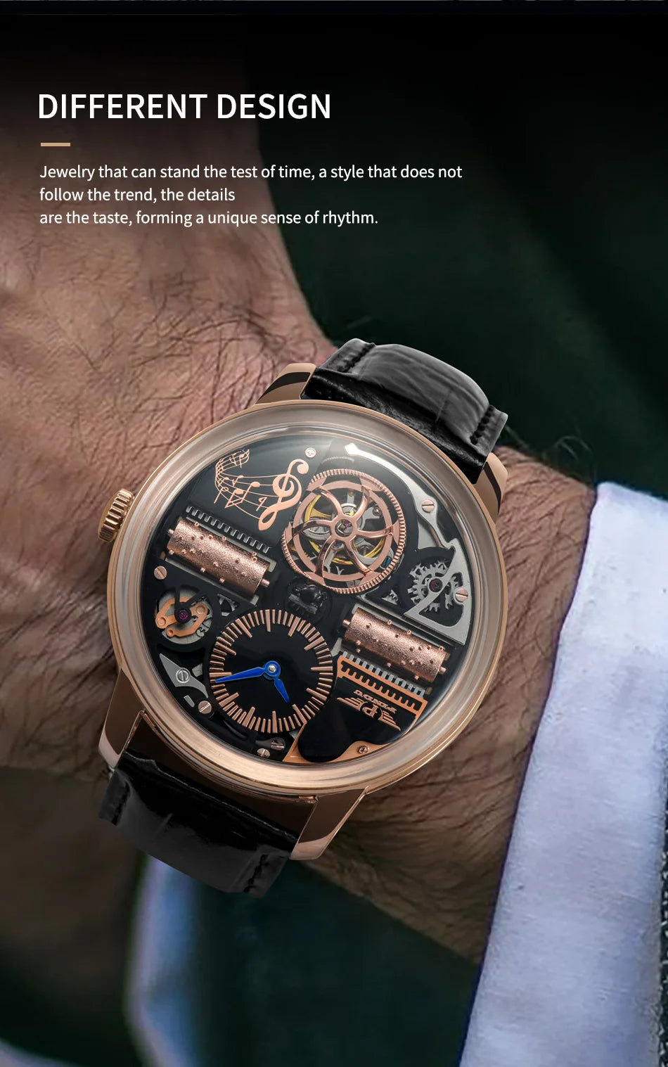 Stainless steel Sapphire Glass God Father Watch