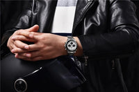 PAGANI DESIGN V2 40MM Meteorite dial Men Quartz Watches Sapphire Retro Chronograph  Waterproof Watch For Men Reloj0 hombr