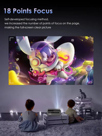 Auto Focus 4K Projector for Movies 5G Wifi 6 Native 1080P Full HD Android TV Home Theater 16000LM Daylight HDR Video Projectors