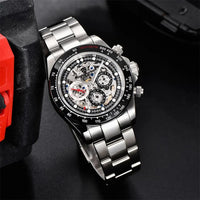 PAGANI Design Men Automatic Mechanical Watch Rainbow Rainbow Circle Skeleton Dial Stainless Steel Sapphire Sports Watches