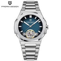 PAGANI DESIGN Tourbillon Men's Watches Rose Gold Luxury Automatic Watch For Men Mechanical Wristwatches AR Sapphire Mirror Clock
