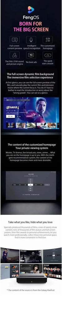 Formovie 4K Pro Ultra Short Throw Laser Projector Fengmi UST 2400 ANSI Lumens Home Theater English Beamer