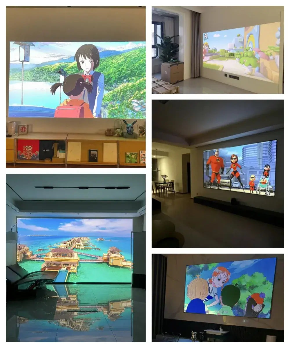 Auto Focus 4K Projector for Movies 5G Wifi 6 Native 1080P Full HD Android TV Home Theater 16000LM Daylight HDR Video Projectors