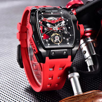 PAGANI DESIGN 42MM New fashion Hollow Back Transparent Movement Luxury Men Watch Sapphire Glass Automatic Men Watches For Men