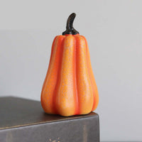 Flickering LED Pumpkin Lantern - Hauntingly Realistic Halloween Glow