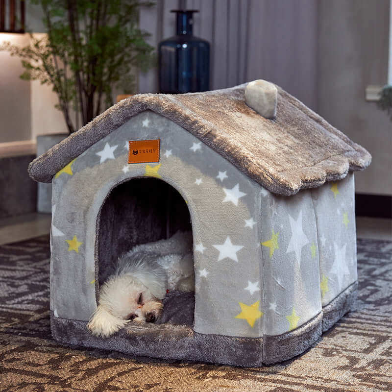 Foldable Self-Warming Pet Nest for Cats and Dogs