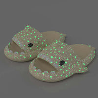 Glowing Shark Flip-Flops: Illuminate Your Bathroom with Fun and Safety