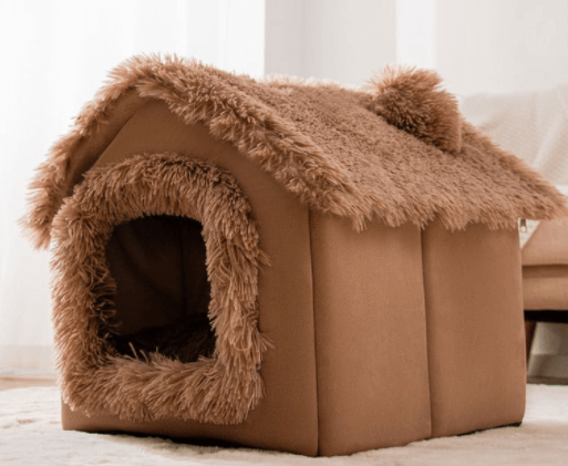 Foldable Self-Warming Pet Nest for Cats and Dogs