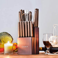 Kitchen Knife Sets, 15 Pcs