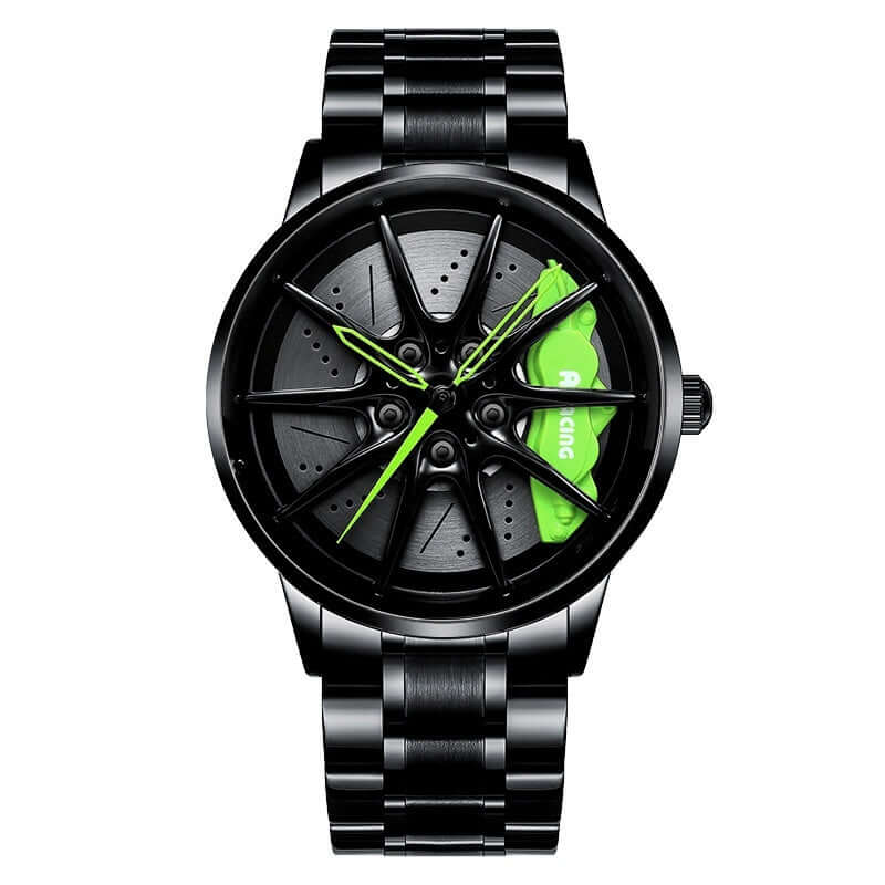 Rev Up Your Style: The Spinning Car Wheel Design Watch for Men