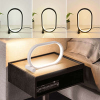 Modern Plug-In Oval Acrylic Lamp with Touch Control