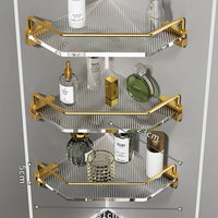 Sleek and modern bathroom storage shelf with 3 tiers