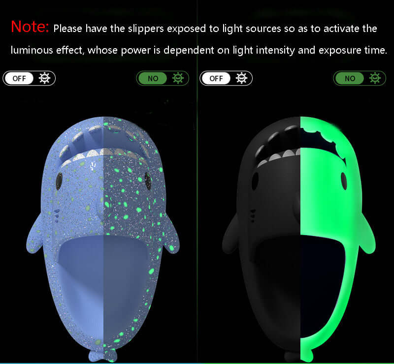 Glowing Shark Flip-Flops: Illuminate Your Bathroom with Fun and Safety