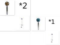 Water Saving Shower Head with 360-Degree Rotation - Pressurized, Built-in Turbofan, Detachable